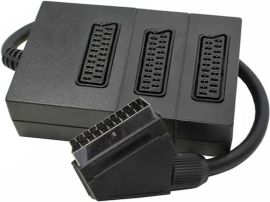 Конвертор Scart мъжки към Scart женски 1бр SPV-BH536-HBWW