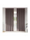 vidaXL Set Curtains Blackout Window with Tab Top Brown 140x245cm
