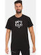 Sportliches Herrenbluse Kurzarm T-Shirt Schwarz