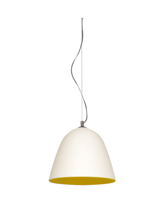 Gallis Glamour Κρεμαστό Φωτιστικό Λευκό με Ντουί E27 30x30εκ.