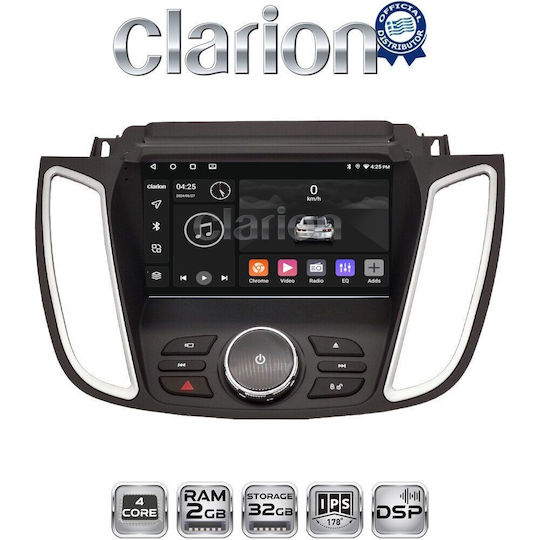 Clarion Auto-Audiosystem für Ford Kuga / C-Max 2011-2019 (Bluetooth/USB/WiFi/GPS/Apple-Carplay/Android-Auto)