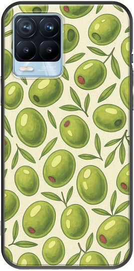 Olive Vibes Realme 8 8 Pro Черен TPU Черен Силикон