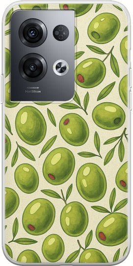 Olive Vibes Oppo Reno8 Pro 5g Гъвкава TPU Прозрачна Силиконова Калъфка
