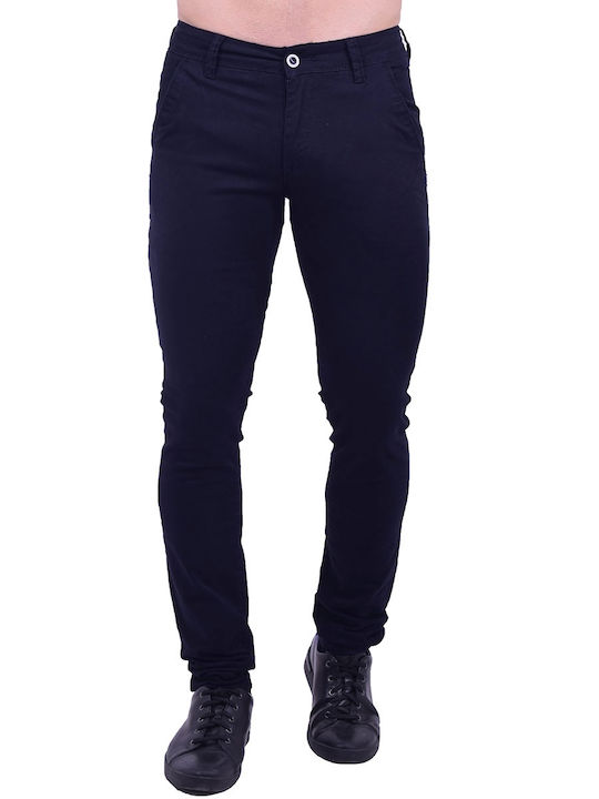 Leeyo Jeans Παντελόνι Chino Σκούρο Μπλε