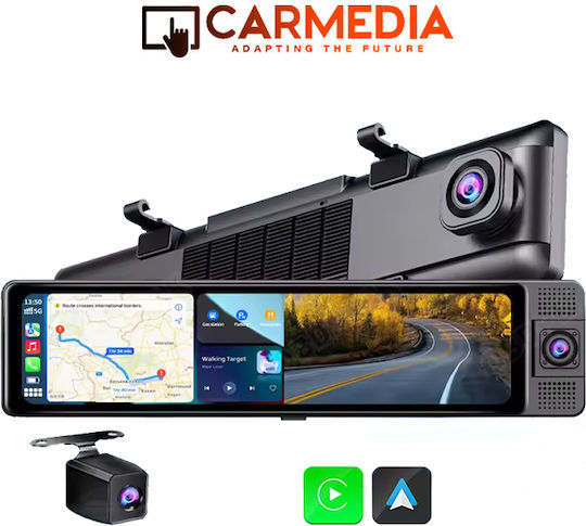 Carmedia Mirror Car DVR Set with Rear Camera