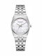 Crystals Women's Watch 30mm Battery with Silver Stainless Steel Bracelet