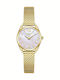 Women's Bracelet Watch 26mm Battery with Gold Stainless Steel Bracelet