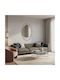 Wall Mirror with Gold Metallic Frame 90x60cm 1pcs