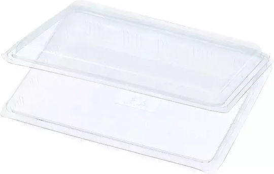 Cutie Capac Casetă Transparentă PET 500cc 100 Bucăți