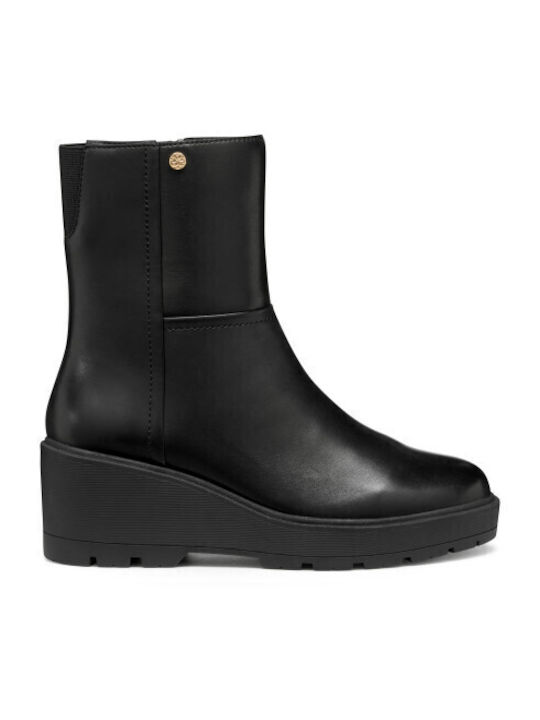 Geox Women's Ankle Boots Platform Black D563VA00043C9999