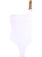 One Piece Swimsuit With One Shoulder White