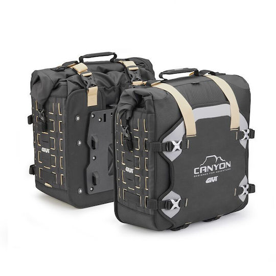 Givi Grt709b_ 35+35l Waterproof Canyon Brown Side Bags Straps