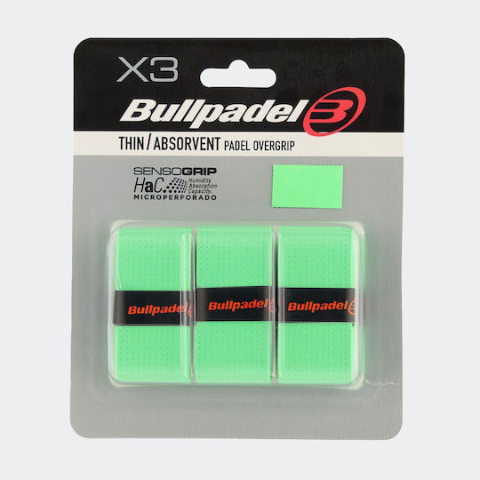 Bullpadel Gb-1705 Padel Overgrip X 3 Neon Green