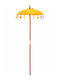 Umbrelă Rotundă Din Lemn Galbenă Φ2.6xÎ2.6m