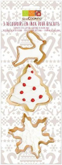 Scrap Cooking Cookie Cutter Din Oțel Inoxidabil 3 Bucăți