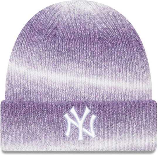 Beanie Γυναικείος Σκούφος Πλεκτός σε Μωβ χρώμα