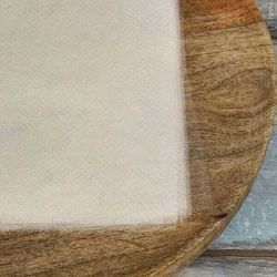 Tülltuch Kristallisiert Set 100 25x25cm Ecru