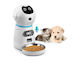 SPV Automatisch Edelstahl Futterspender für Hund & Katze 3.5lt 30.5cm in Weiß Farbe