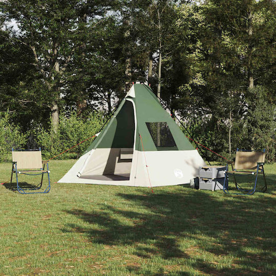 vidaXL Campingzelt Grün 383x338x217cm