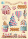 A5 Stamperia Candy Christmas Wooden Craft Decor...