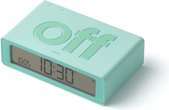 Lexon Flip Mini Масов Часовник LCD Пластмаса с Будилник Зелен