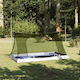 vidaXL Summer Camping Tent Black 220x128x110cm