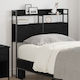 vidaXL Табла за легло Дърво Black Oak 80см