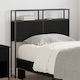 vidaXL Wooden Bed Headboard Black Oak 90cm