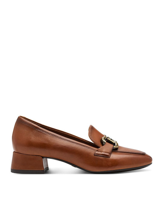 Tamaris Leder Pumps Tabac Braun