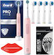 Oral-b Pro 3 3000 Cross Action Periuță de Dinți Electrică Roz + 4 Capete de Schimb + Accesorii