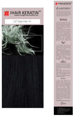 Ihair Keratin Αυτοκόλλητο Extension Κερατίνης σε Μαύρο Χρώμα