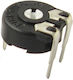 Trimmer 22kΩ Piher Horizontal Diameter 10mm 22kΩ Trimmer Potentiometer
