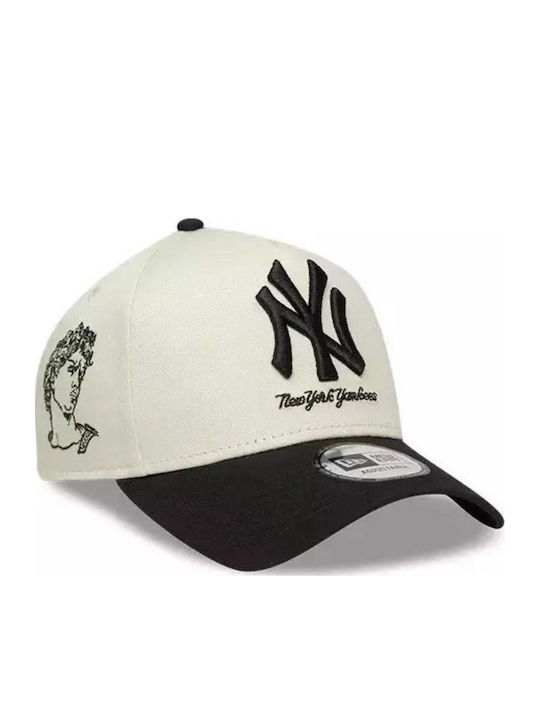 New Era E-Frame Snapback Cap - New York Yankees Beige 100% Baumwolle