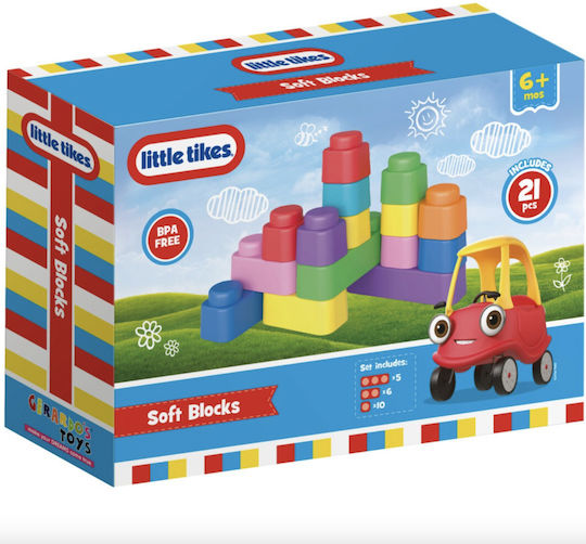 Little Tikes Τουβλάκια Soft Blocks για 6+ Ετών 21τμχ