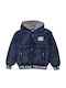 Kids' Casual Jacket with Hood Navy Blue