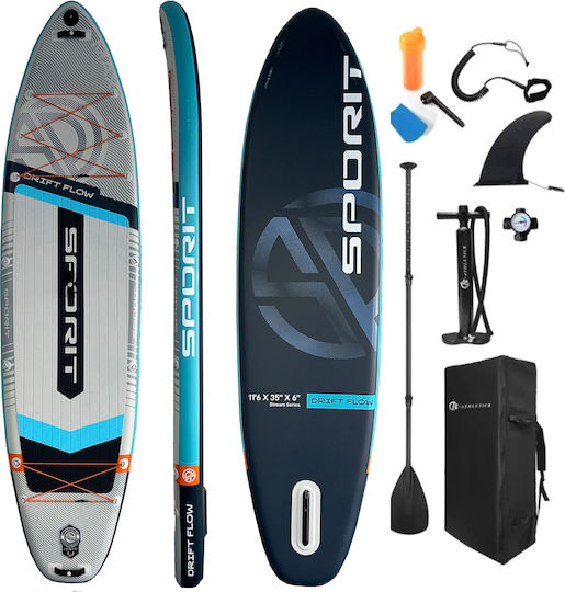 ForAll Inflatable SUP Board with Length 3.5m Gray