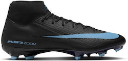 Nike Mercurial Mercurial FG Ποδοσφαιρικά Παπούτσια με Τάπες Μαύρα