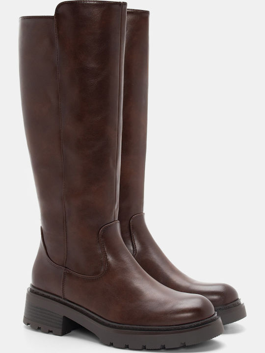 Luigi Wildleder Damenstiefel Braun