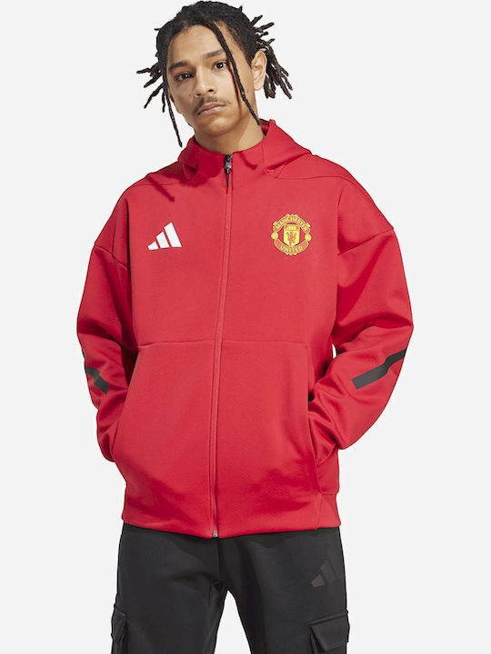 Manchester United Geacă Cu Glugă Roșie