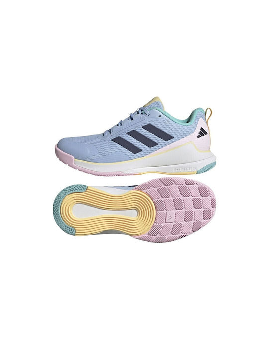 adidas gazelle silver green womens 2023 Novaflight W Indoor Shoe - Primegreen