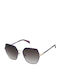 Tous Damen Sonnenbrille mit Lila Metall Gestell und Braun Verlaufsfarbe Linse