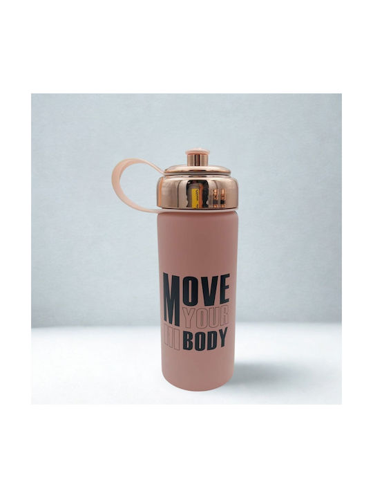 Uncle George Water Bottle Stainless Steel 600ml Pink