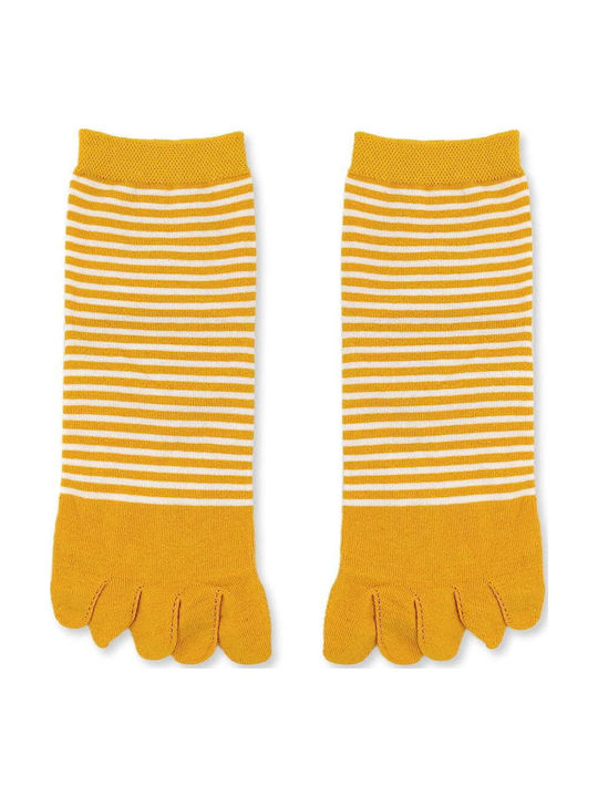 Bambus Baumwollsocken Zehen Socken Gestreift Q&y