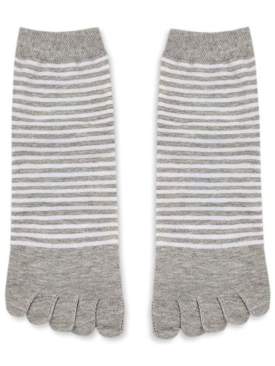 Bambus Baumwollsocken Zehen Socken Gestreift Q&y