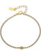 Graloro Women's Bracelet Riviera made of Steel Gold Plated with Zircon