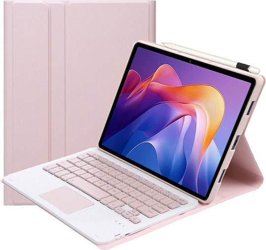Klappdeckel mit Tastatur Rosa (Xiaomi Redmi Pad 2)
