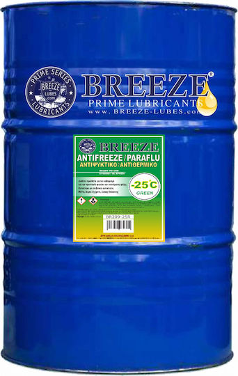 Breeze Антифриз за охладителна течност Автомобил -25°C Зелен Цвят 209лт