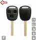 Silca Car Key Shell with Blade with 2 Buttons f...