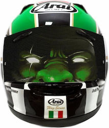 Adhesive Perforated Green Monster Ov6p Helmet Sticker