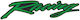 Αυτοκολλητο Διακοσμητικο Universal Green Racing Label 10pcs Racingvp Print
